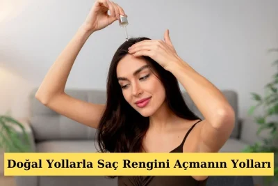 doğal yollarla saç rengini açmak